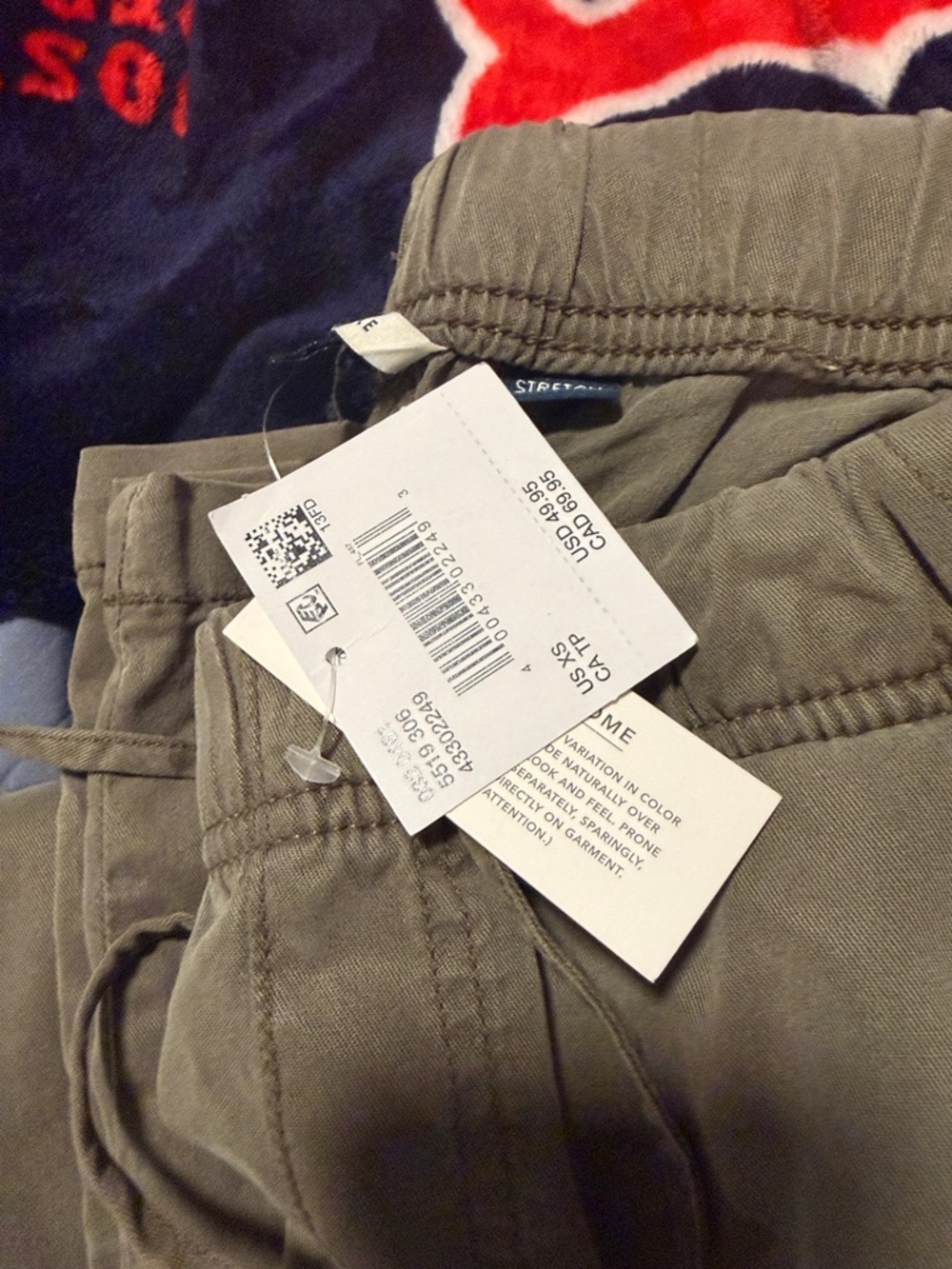 American Eagle Wide Leg Drawstring Pants in Olive - Picture 8 of 8